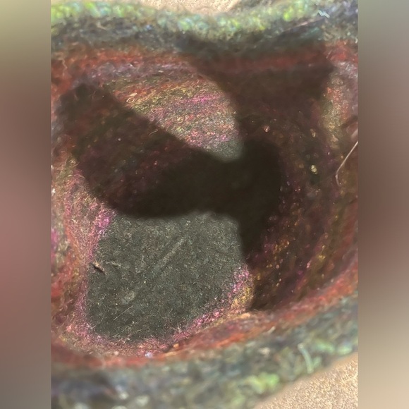 Fuzzy Boho Tote Bag Purse Satchel Medium Sized Bohemian Hippie Minimalist - Picture 3 of 8